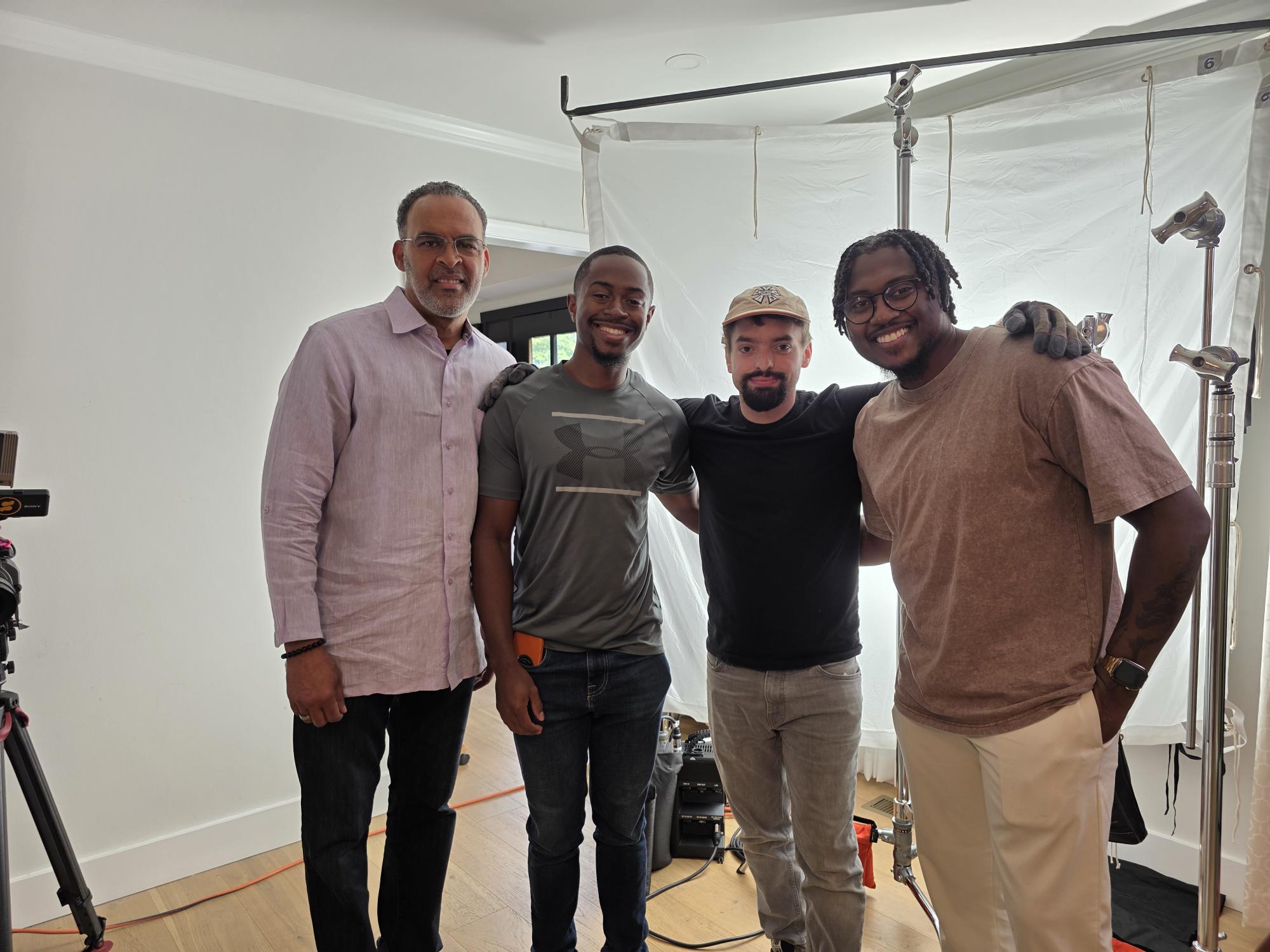 Director and crew on set